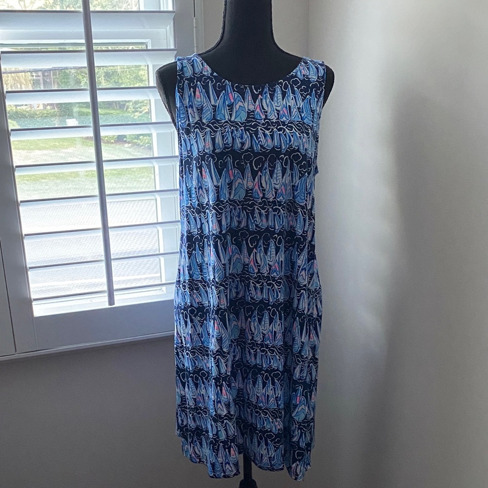 Lilly Pulitzer Blue and Pink Mini Dress